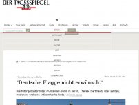 Bild zum Artikel: 'Deutsche Flagge nicht erwünscht'