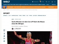 Bild zum Artikel: Sechs Minuten vor dem Cut-off feiert die Masse einen 86-Jährigen