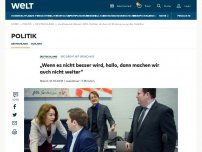 Bild zum Artikel: „Wenn es nicht besser wird, hallo, dann machen wir auch nicht weiter“