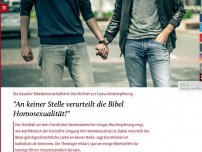 Bild zum Artikel: 'An keiner Stelle verurteilt die Bibel Homosexualität!'