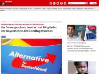 Bild zum Artikel: Verbindungen zu Rechtsextremisten und Reichsbürgern - Verfassungsschutz beobachtet Mitglieder der bayerischen AfD-Landtagsfraktion
