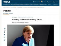 Bild zum Artikel: Zu Anfang teilt Merkel in Richtung AfD aus