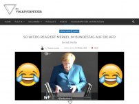 Bild zum Artikel: So witzig reagiert Merkel im Bundestag auf die AfD