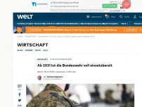 Bild zum Artikel: Ab 2031 ist die Bundeswehr voll einsatzbereit