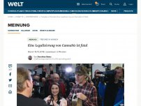 Bild zum Artikel: Eine Legalisierung von Cannabis ist fatal