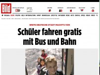 Bild zum Artikel: Erste Stadt macht’s vor - Schüler fahren gratis mit Bus und Bahn