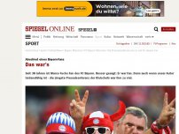 Bild zum Artikel: Abschied eines Bayern-Fans: Das war's