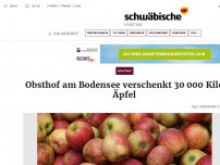 Bild zum Artikel: Obsthof am Bodensee verschenkt 30 000 Kilo Äpfel