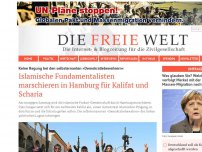 Bild zum Artikel: Islamische Fundamentalisten marschieren in Hamburg für Kalifat und Scharia