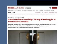 Bild zum Artikel: Verschwundener Journalist: Saudi-Arabien bestätigt Tötung Khashoggis in Istanbuler Konsulat