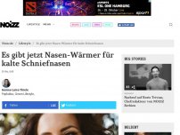 Bild zum Artikel: Es gibt jetzt Nasen-Wärmer für kalte Schniefnasen