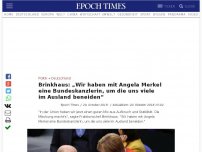 Bild zum Artikel: Brinkhaus: „Wir haben mit Angela Merkel eine Bundeskanzlerin, um die uns viele im Ausland beneiden“