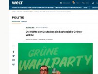 Bild zum Artikel: Die Hälfte der Deutschen sind potenzielle Grünen-Wähler