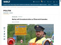 Bild zum Artikel: Barley will Grenzkontrollen zu Österreich beenden
