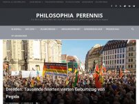 Bild zum Artikel: Dresden: Tausender feiern vierten Geburtstag von Pegida (Livevideo)
