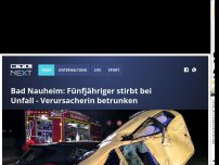 Bild zum Artikel: Bad Nauheim: Fünfjähriger stirbt bei Unfall - Verursacherin betrunken