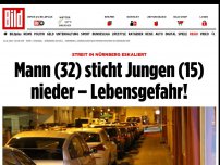 Bild zum Artikel: Nürnberg - Jugendlicher nach Messerstecherei in Lebensgefahr