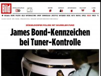 Bild zum Artikel: skurriler Fund - James Bond-Kennzeichen bei Tuner-Kontrolle