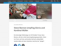 Bild zum Artikel: Steve Bannon empfing Gloria und Kardinal Müller