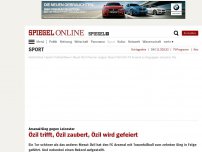 Bild zum Artikel: Arsenal-Sieg gegen Leicester: Özil trifft, Özil zaubert, Özil wird gefeiert