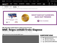 Bild zum Artikel: WWE-Topstar Roman Reigns enthüllt Krebs-Diagnose