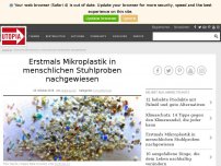 Bild zum Artikel: Erstmals Mikroplastik in menschlichen Stuhlproben nachgewiesen
