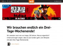 Bild zum Artikel: Wir brauchen endlich ein Drei-Tage-Wochenende!