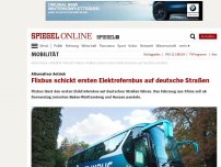 Bild zum Artikel: Alternativer Antrieb: Flixbus schickt ersten Elektrofernbus auf deutsche Straßen
