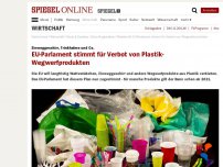Bild zum Artikel: Einweggeschirr, Trinkhalme und Co.: EU-Parlament stimmt für Verbot von Plastik-Wegwerfprodukten