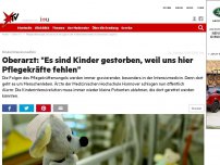 Bild zum Artikel: Kinderintensivmedizin: Oberarzt: 'Es sind Kinder gestorben, weil uns hier Pflegekräfte fehlen'