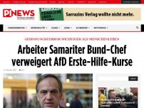Bild zum Artikel: Gesinnungsterror wichtiger als Menschenleben Arbeiter Samariter Bund-Chef verweigert AfD Erste-Hilfe-Kurse