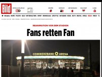 Bild zum Artikel: Reanimation vor dem Stadion - Fans retten Fan