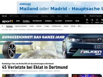 Bild zum Artikel: Hertha-Fans attackieren Polizei mit Eisenstangen