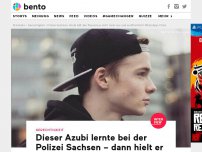 Bild zum Artikel: Dieser Azubi lernte bei der Polizei Sachsen – dann hielt er den Rassismus nicht mehr aus