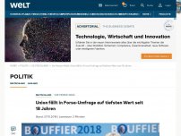 Bild zum Artikel: Union fällt in Forsa-Umfrage auf tiefsten Wert seit 18 Jahren