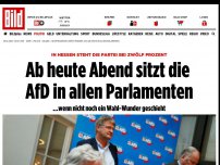 Bild zum Artikel: In Hessen bei zwölf Prozent - Ab heute Abend sitzt die AfD in allen Parlamenten