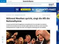 Bild zum Artikel: Während Meuthen spricht, singt die AfD die Nationalhymne