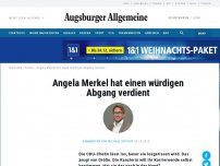 Bild zum Artikel: Merkel nutzt letzte Chance auf einen souveränen Abgang