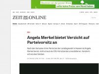 Bild zum Artikel: CDU: Angela Merkel bietet Verzicht auf Parteivorsitz an