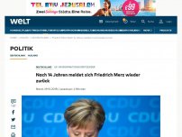Bild zum Artikel: Friedrich Merz will für den CDU-Vorsitz kandidieren