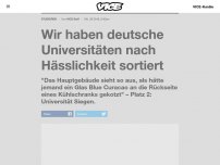 Bild zum Artikel: Wir haben deutsche Universitäten nach Hässlichkeit sortiert