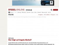 Bild zum Artikel: CDU-Vorsitz: Wer folgt auf Angela Merkel?