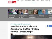 Bild zum Artikel: Familienvater stirbt auf Autobahn: Gaffer filmten seinen Todeskampf