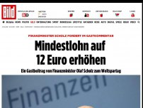 Bild zum Artikel: Finanzminister im gastbeitrag - »Mindestlohn auf 12 Euro erhöhen