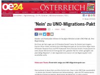 Bild zum Artikel: 'Nein' zu UNO-Migrations-Pakt