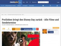 Bild zum Artikel: ProSieben bringt den Disney Day zurück - Alle Filme und Sendetermine!