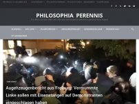 Bild zum Artikel: Freiburg: Vermummte Linke schlugen mit Eisenstangen Demonstranten nieder
