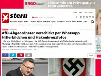 Bild zum Artikel: Bundestag: AfD-Abgeordneter verschickt per Whatsapp Hitlerbildchen und Hakenkreuzfotos