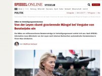 Bild zum Artikel: Affäre im Verteidigungsministerium: Von der Leyen räumt gravierende Mängel bei Vergabe von Berater-Jobs ein