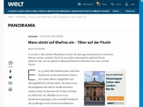 Bild zum Artikel: Mann sticht auf Ehefrau ein – Täter auf der Flucht